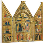 Portable Triptych with a central Crucifixion by Lorenzo Veneziano