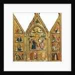 Portable Triptych with a central Crucifixion by Lorenzo Veneziano