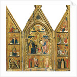 Portable Triptych with a central Crucifixion by Lorenzo Veneziano