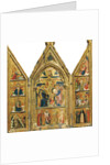 Portable Triptych with a central Crucifixion by Lorenzo Veneziano