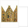 Portable Triptych with a central Crucifixion by Lorenzo Veneziano