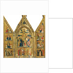 Portable Triptych with a central Crucifixion by Lorenzo Veneziano