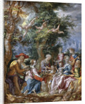 The Holy Family with Saints and Angels by Joachim Wtewael
