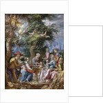 The Holy Family with Saints and Angels by Joachim Wtewael