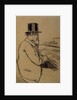 Portrait of Erik Satie, Playing the Harmonium by Santiago Rusiñol
