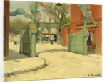 Entrance to the Park of the Moulin de la Galette by Santiago Rusiñol