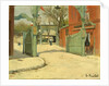 Entrance to the Park of the Moulin de la Galette by Santiago Rusiñol