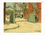 Entrance to the Park of the Moulin de la Galette by Santiago Rusiñol