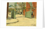 Entrance to the Park of the Moulin de la Galette by Santiago Rusiñol