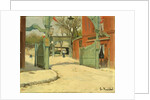 Entrance to the Park of the Moulin de la Galette by Santiago Rusiñol