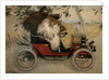 Ramon Casas and Pere Romeu in an Automobile by Ramon Casas