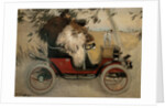 Ramon Casas and Pere Romeu in an Automobile by Ramon Casas