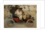 Ramon Casas and Pere Romeu in an Automobile by Ramon Casas