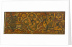 Ceiling panel with a fight between a Christian knight and a Muslim by Anonymous