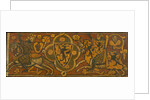 Ceiling panel with a fight between a Christian knight and a Muslim by Anonymous