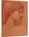 Female Head by Sir Edward Coley Burne-Jones