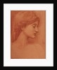 Female Head by Sir Edward Coley Burne-Jones