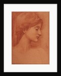 Female Head by Sir Edward Coley Burne-Jones