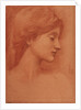 Female Head by Sir Edward Coley Burne-Jones