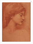 Female Head by Sir Edward Coley Burne-Jones