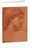 Female Head by Sir Edward Coley Burne-Jones