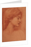 Female Head by Sir Edward Coley Burne-Jones
