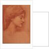 Female Head by Sir Edward Coley Burne-Jones