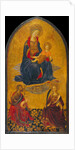 The Adoration of the Virgin and Child by Saint John the Baptist and Saint Catherine by Gherardo Starnina