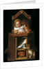 Sleeping baby in highchair by Johannes Cornelisz. Verspronck