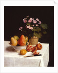 Still life with primroses and pears by Henri Fantin-Latour