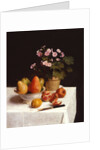 Still life with primroses and pears by Henri Fantin-Latour