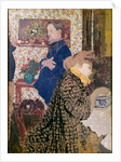 Vallotton and Misia in the Dining Room at Rue Saint-Florentin by Édouard Vuillard