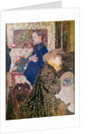 Vallotton and Misia in the Dining Room at Rue Saint-Florentin by Édouard Vuillard