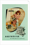Toaster. AEG advertising by Anonymous