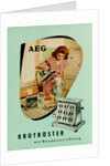 Toaster. AEG advertising by Anonymous