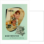 Toaster. AEG advertising by Anonymous