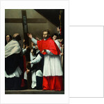 The Exaltation of the Holy Nail with Saint Charles Borromeo by Carlo Saraceni