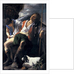 Saint Roch Comforted by an Angel by Carlo Saraceni