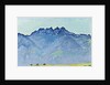 View of the Dents-du-Midi from Champéry by Ferdinand Hodler