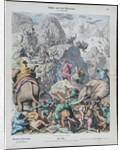 Hannibal Crosses the Alps (from Münchener Bilderbogen) by Gottlob Heinrich Leutemann