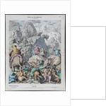 Hannibal Crosses the Alps (from Münchener Bilderbogen) by Gottlob Heinrich Leutemann