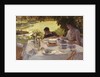 Breakfast in the garden by Giuseppe De Nittis
