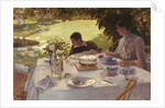 Breakfast in the garden by Giuseppe De Nittis