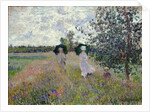 Taking a walk near Argenteuil by Claude Monet
