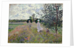 Taking a walk near Argenteuil by Claude Monet