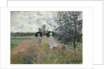 Taking a walk near Argenteuil by Claude Monet