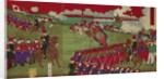 The Great Training Maneuvers by Various Army Corps (Shotai dai choren no zu) by Toyohara Chikanobu