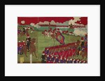 The Great Training Maneuvers by Various Army Corps (Shotai dai choren no zu) by Toyohara Chikanobu