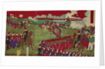 The Great Training Maneuvers by Various Army Corps (Shotai dai choren no zu) by Toyohara Chikanobu