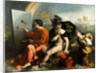 Jupiter, Mercury and the Virtue (Jupiter Painting Butterflies) by Dosso Dossi